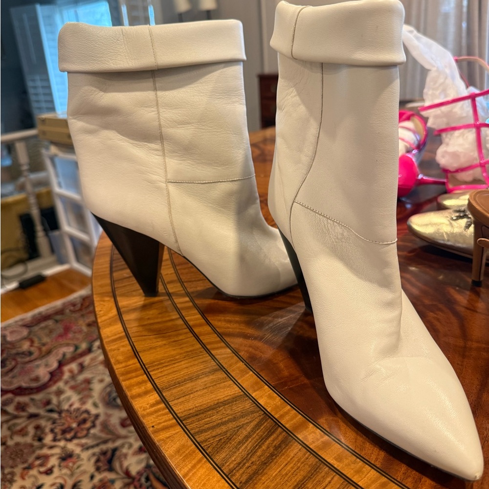 Isabel Marant White Heeled Boots